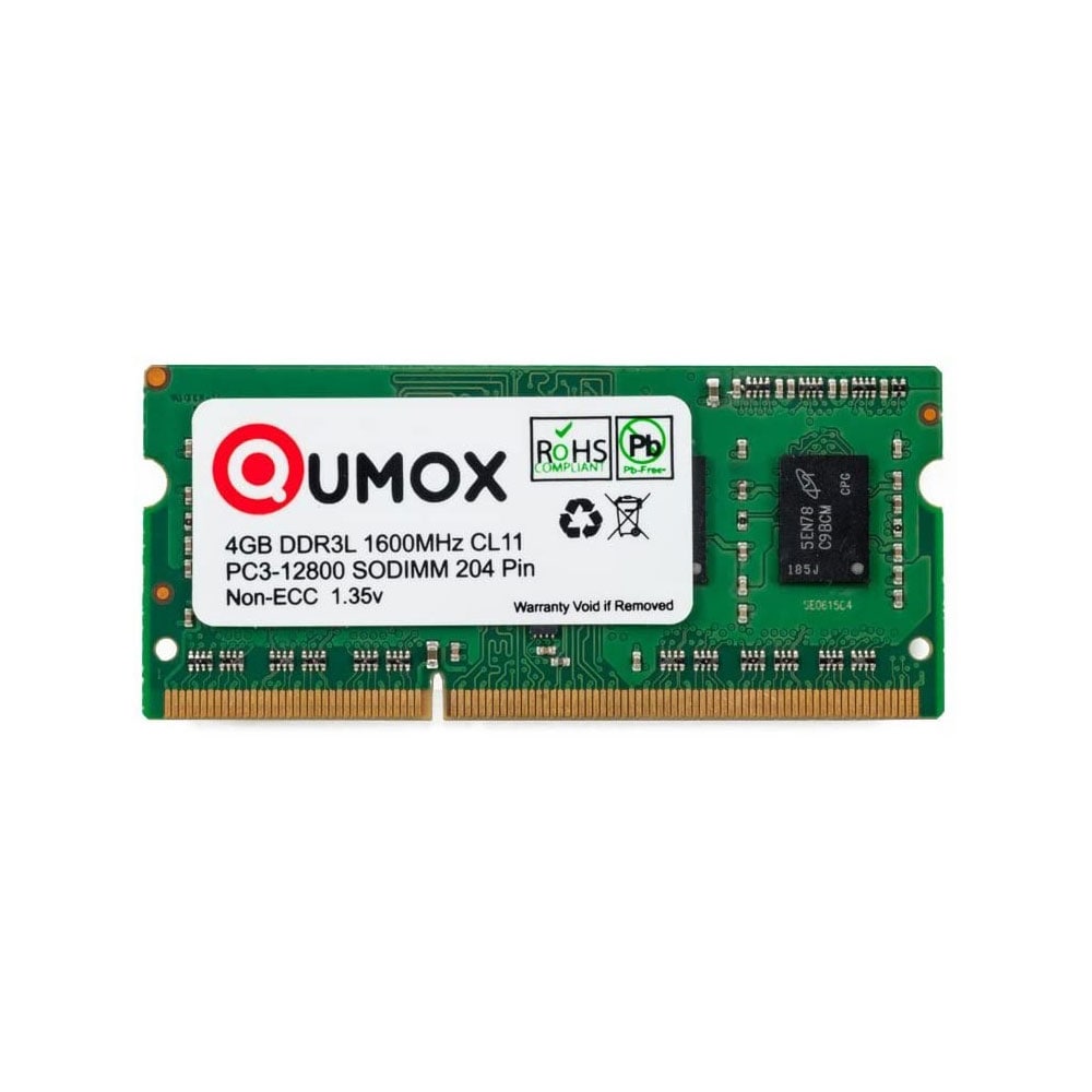 Qumox 4GB SODIMM DDR3L 1600 PC3L-12800S CL11 LV
