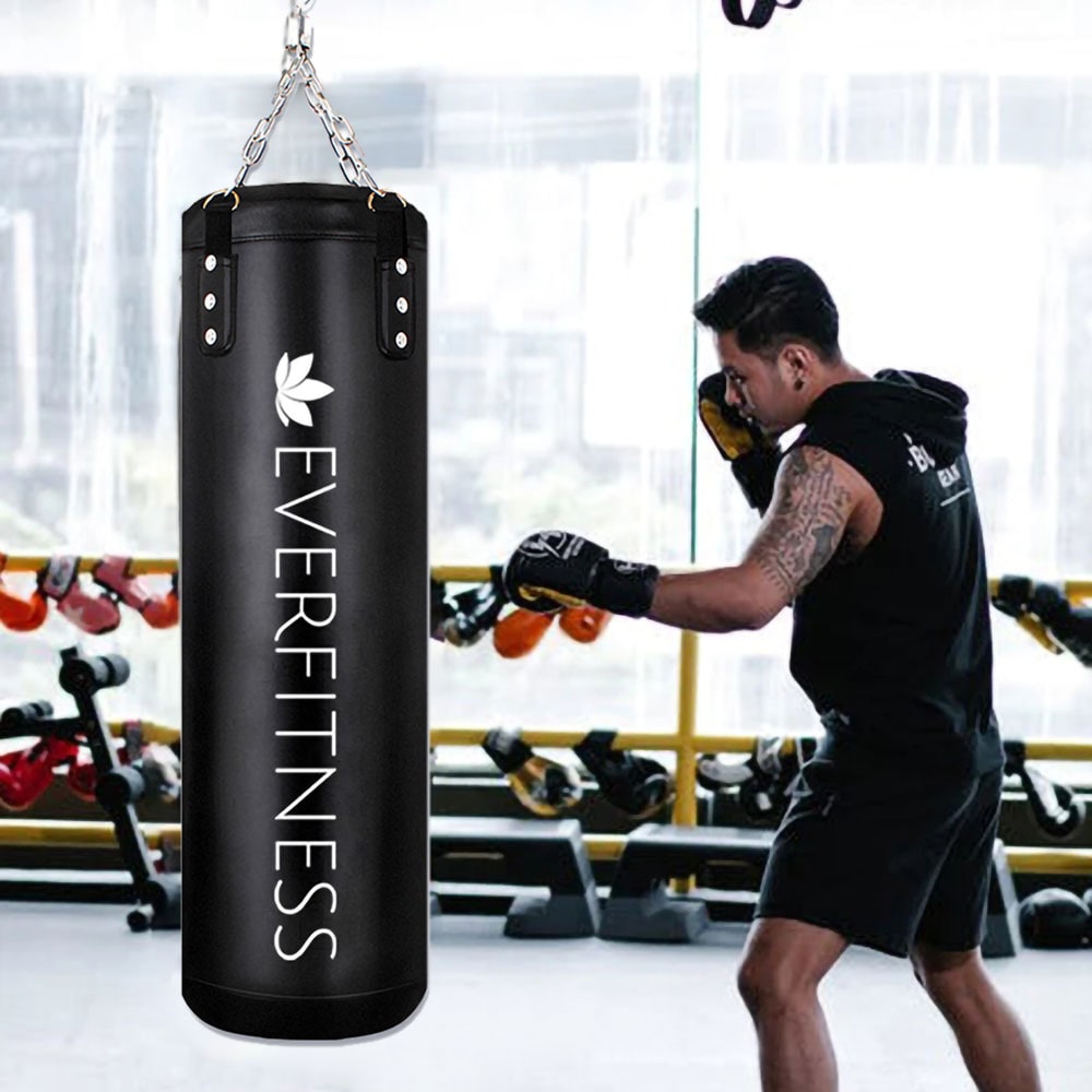 Everfitness boksesekk 35 kg / hengende treningssekk for boksing / sandsekk til hjemmegym