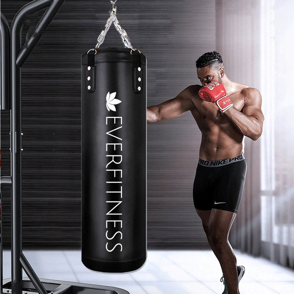 Everfitness boksesekk 35 kg / hengende treningssekk for boksing / sandsekk til hjemmegym