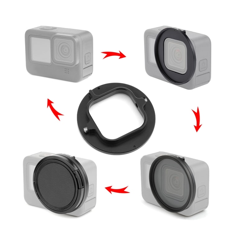 52mm Adapterring för UV-filter till GoPro HERO9 Black