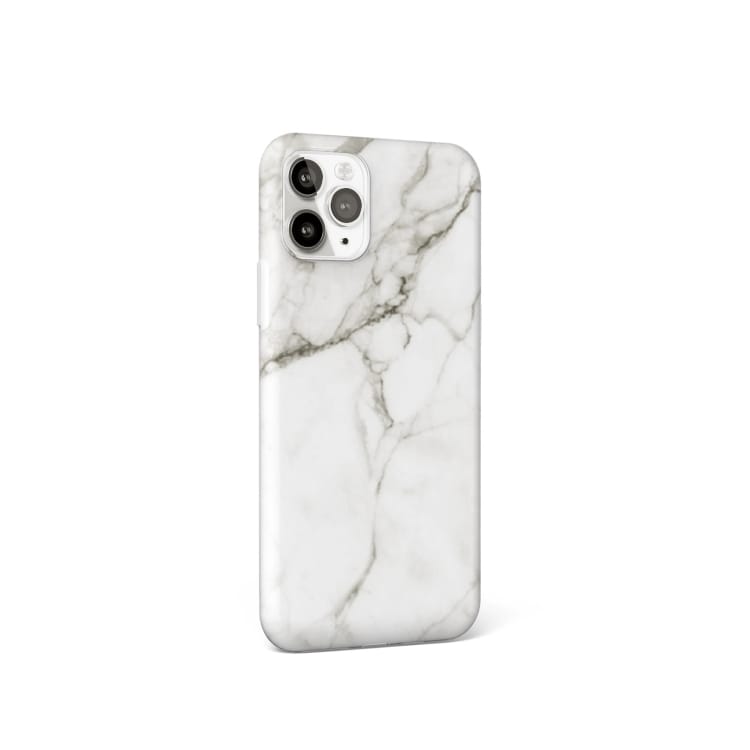 Skal med marmormönster till iPhone 12 mini - Vit