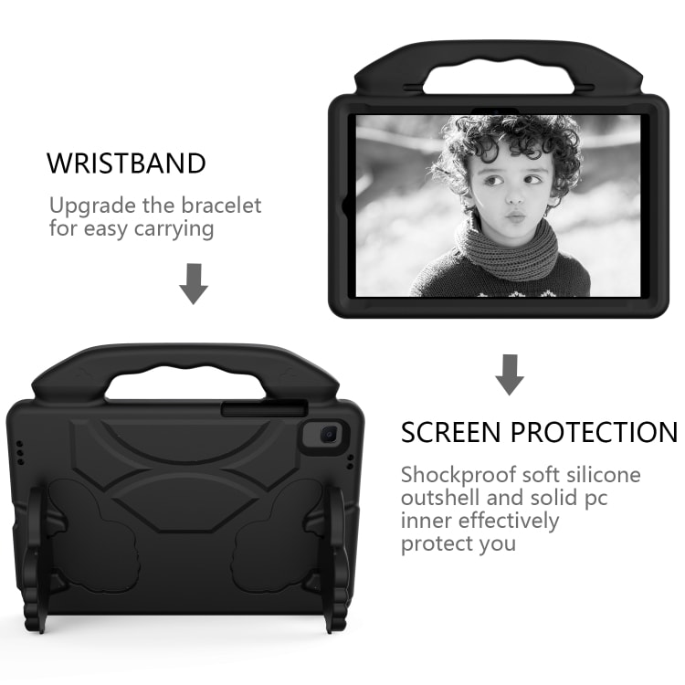 Skyddande fodral med handtag till Samsung Galaxy Tab A7 10.4(2020)T500/T505 - Svart