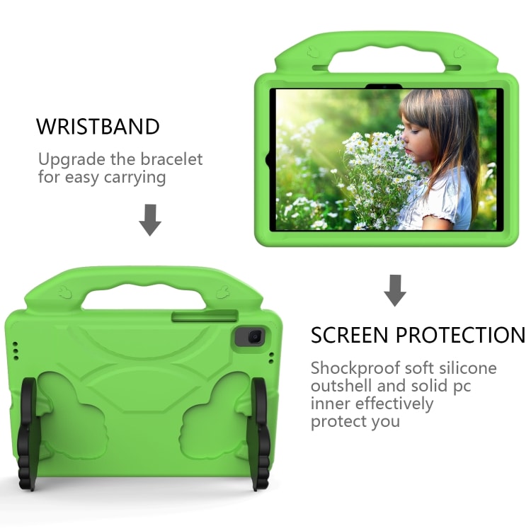 Skyddande fodral med handtag till Samsung Galaxy Tab A7 10.4(2020)T500/T505 - Grön