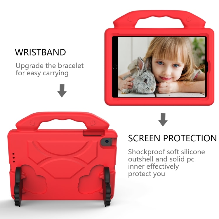 Skyddande skal med handtag till iPad Mini 5/4/3/2/1 - Röd
