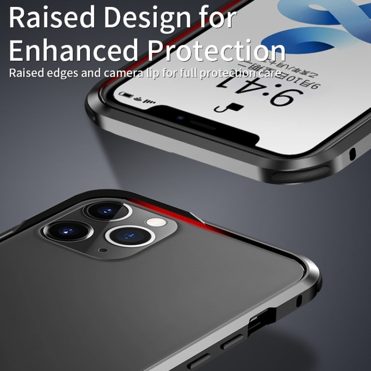 Transparent mobilskal med silverkanter till iPhone 12 / 12 Pro