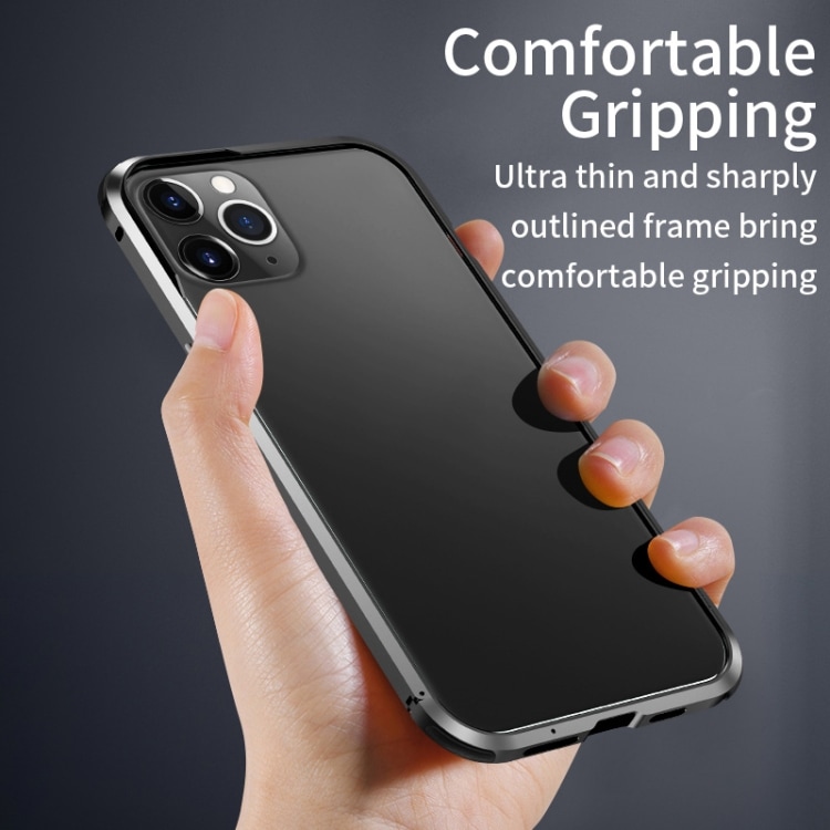Transparent mobilskal med silverkanter till iPhone 12 Pro Max