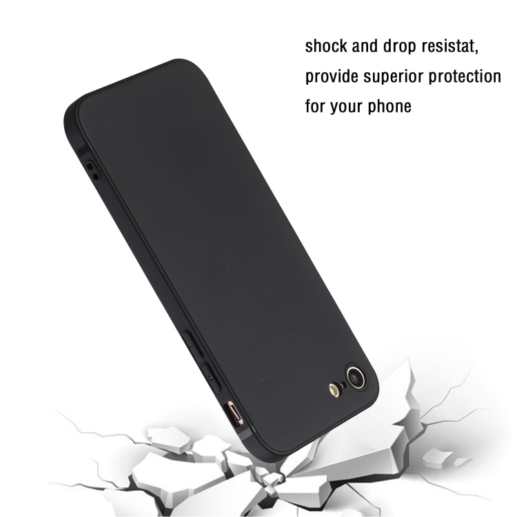 Stilfuldt mobilcover til iPhone SE 2020 / 8 / 7 - Sort