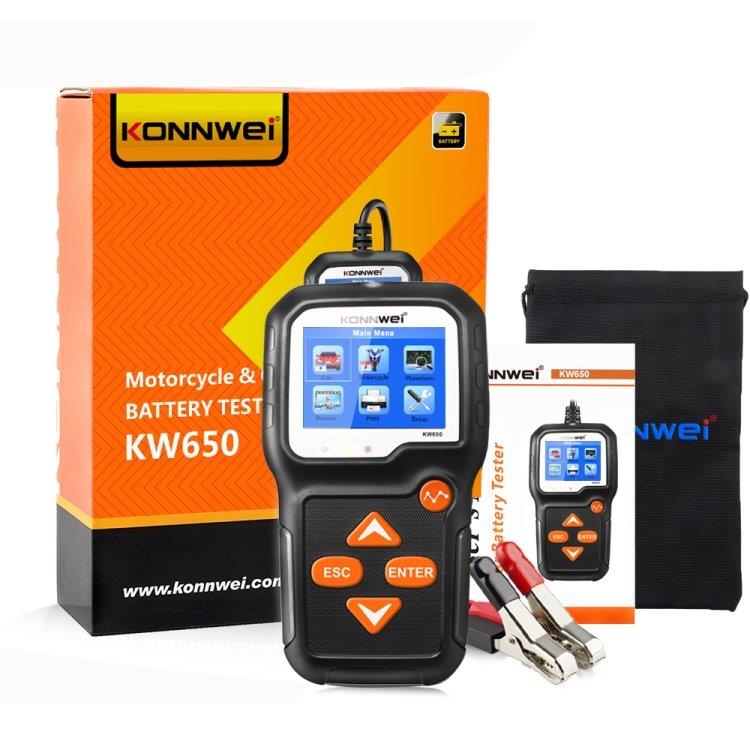 KONNWEI KW650 6V- 12V Diagnostikverktyg för fordonsbatterier