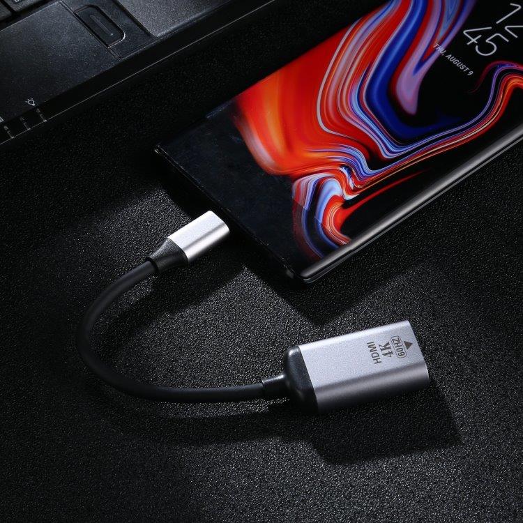 4K 60HZ HDMI hona till USB-C hane adapter