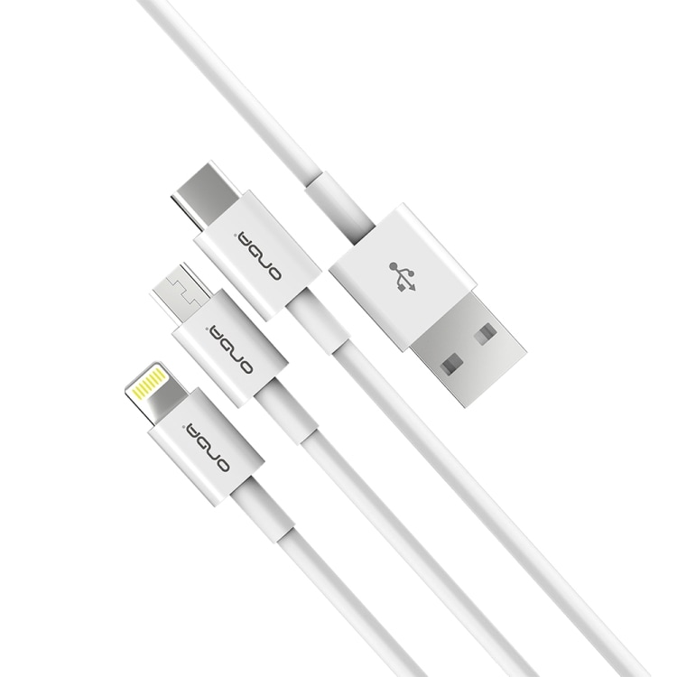 Adaptersladd från USB till USB-C / Micro-USB / iPhone