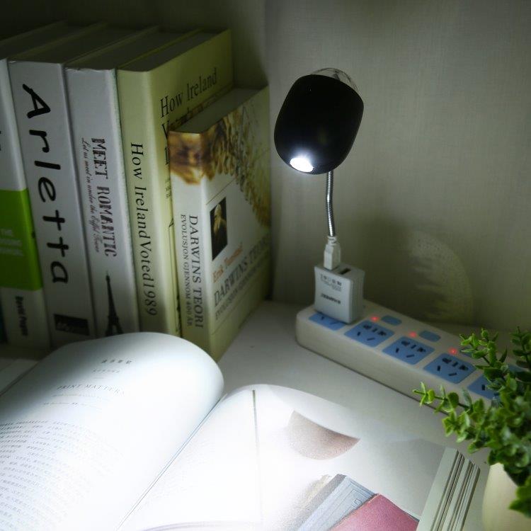 USB-lampa med färgglad discobelysning och vanlig belysning