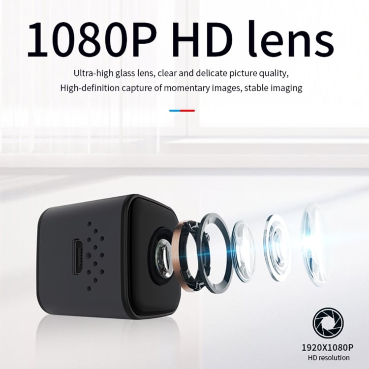 1080P Minikamera med vattentätt skydd och nightvision