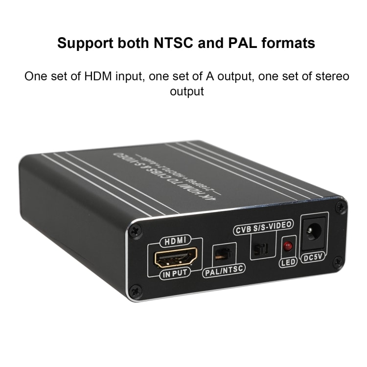 4K HDMI till CVBS & S-Video konverterare