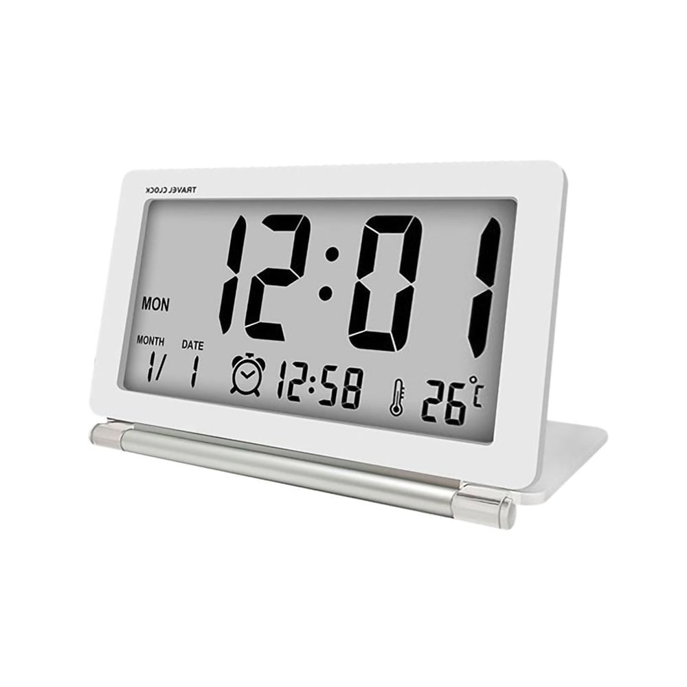 Reseväckarklocka Vit