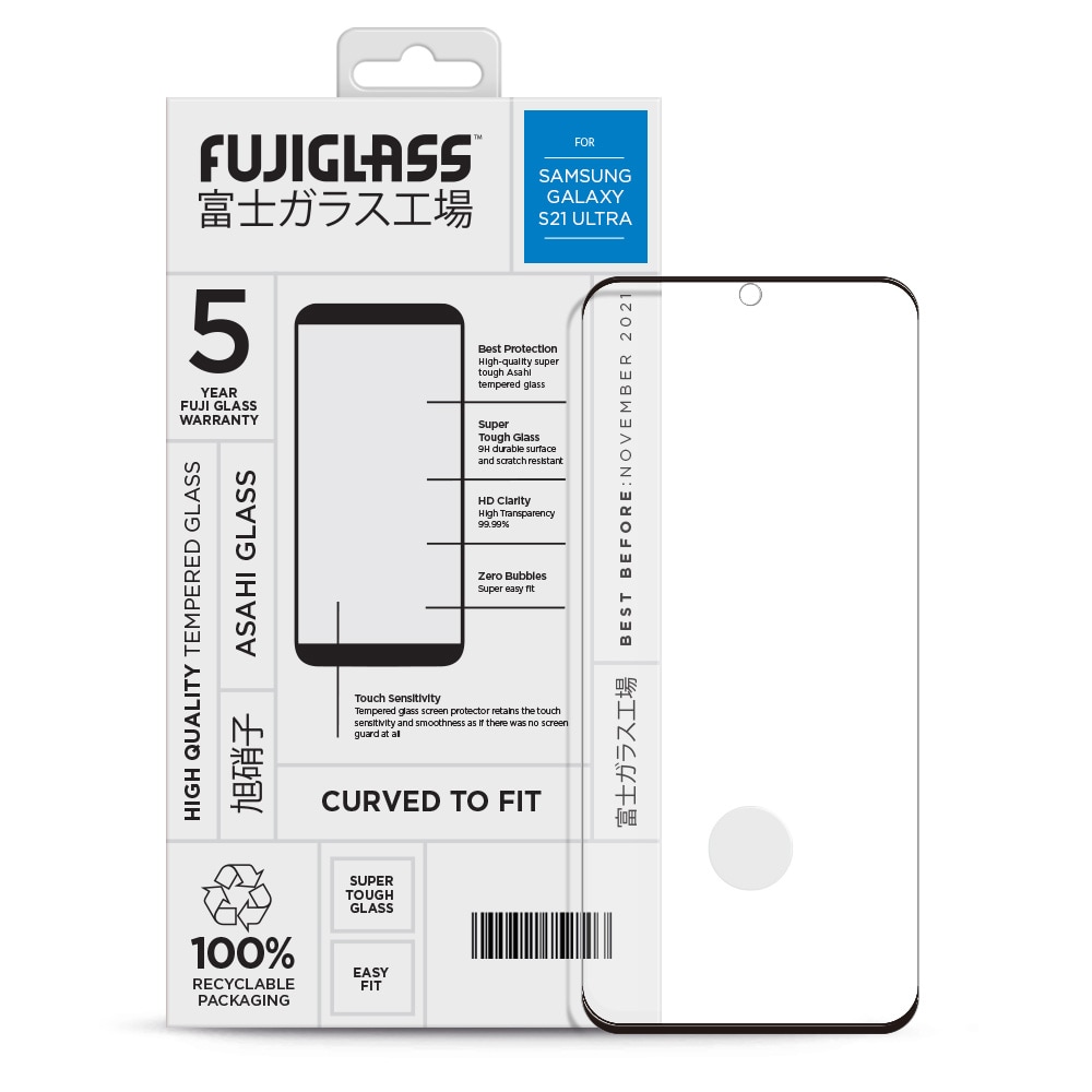 Fuji Curved-to-fit Skärmskydd Samsung Galaxy S21 Ultra