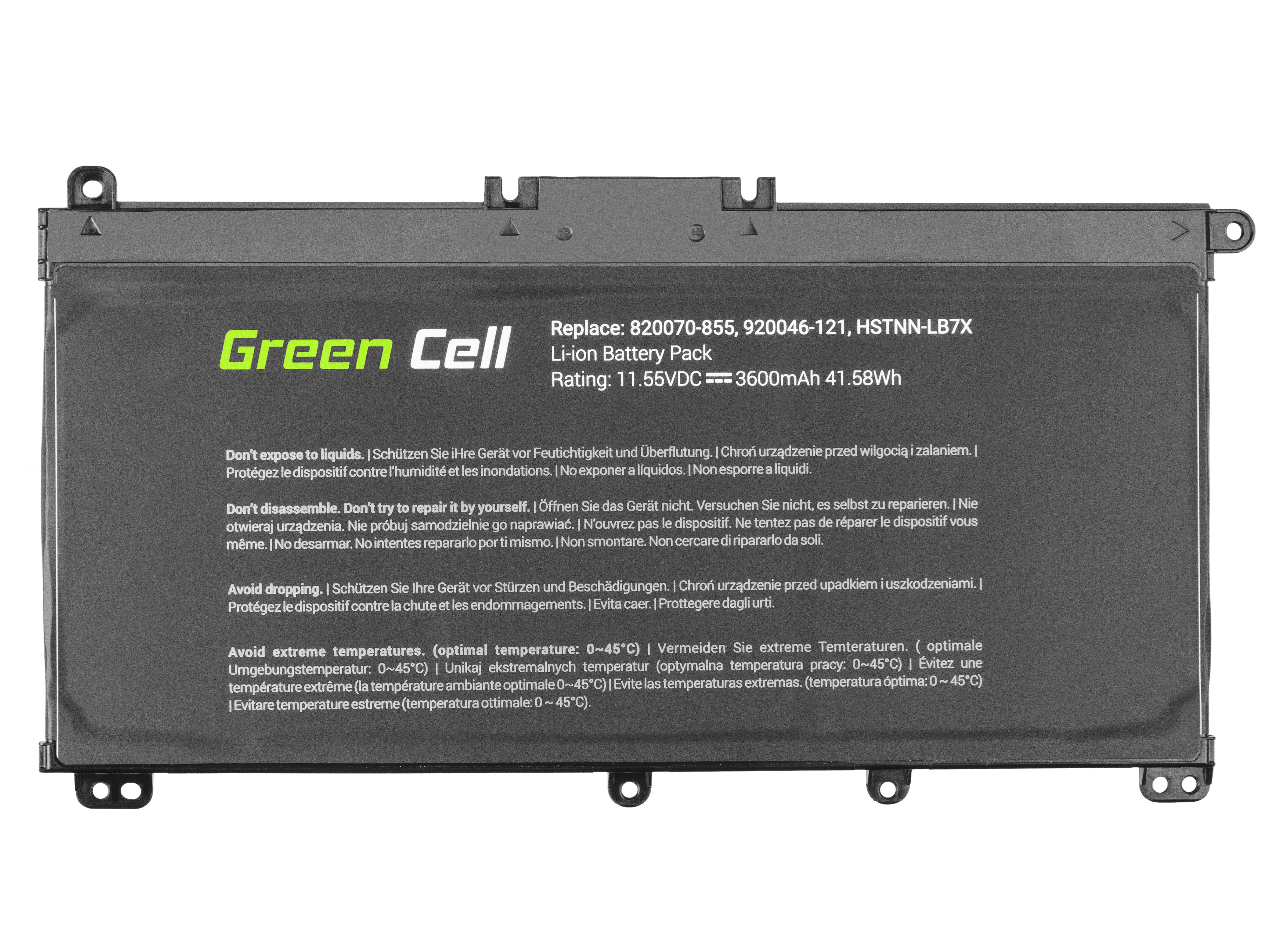 Green Cell laptop batteri till HP Pavilion 14 15 15T 15Z 17 17Z