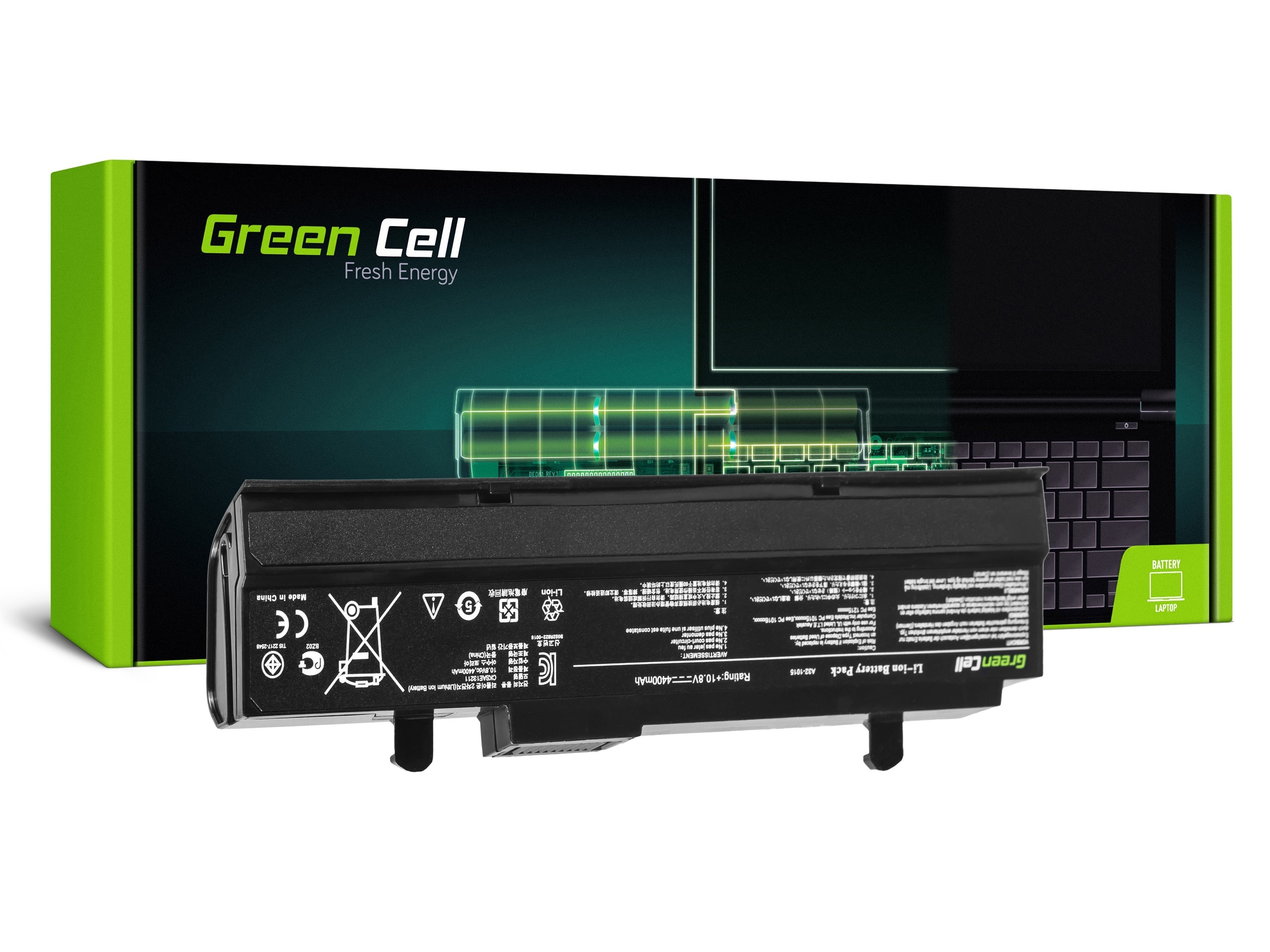 Green Cell laptop batteri till Asus Eee-PC 1015 1215 1215N 1215B