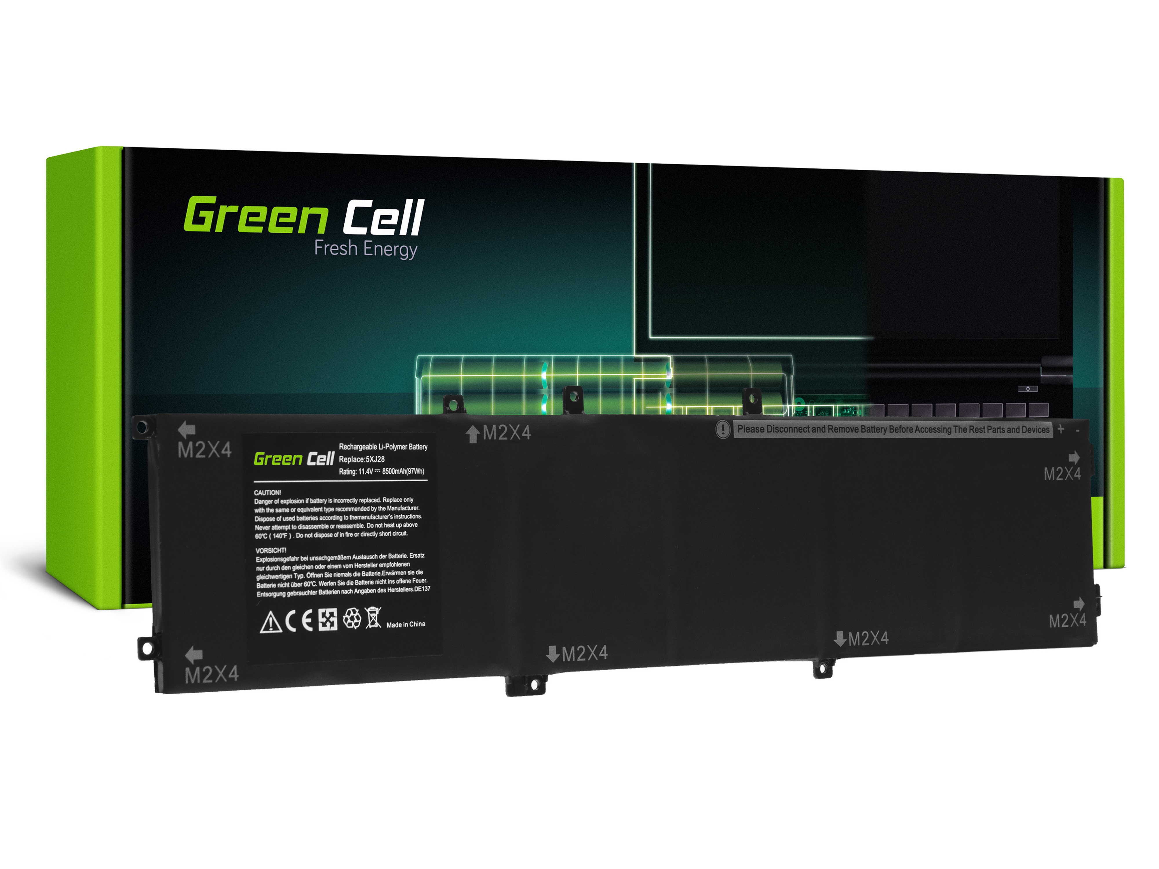 Green Cell batteri 6GTPY 5XJ28 till Dell XPS 15 7590 9560 9570