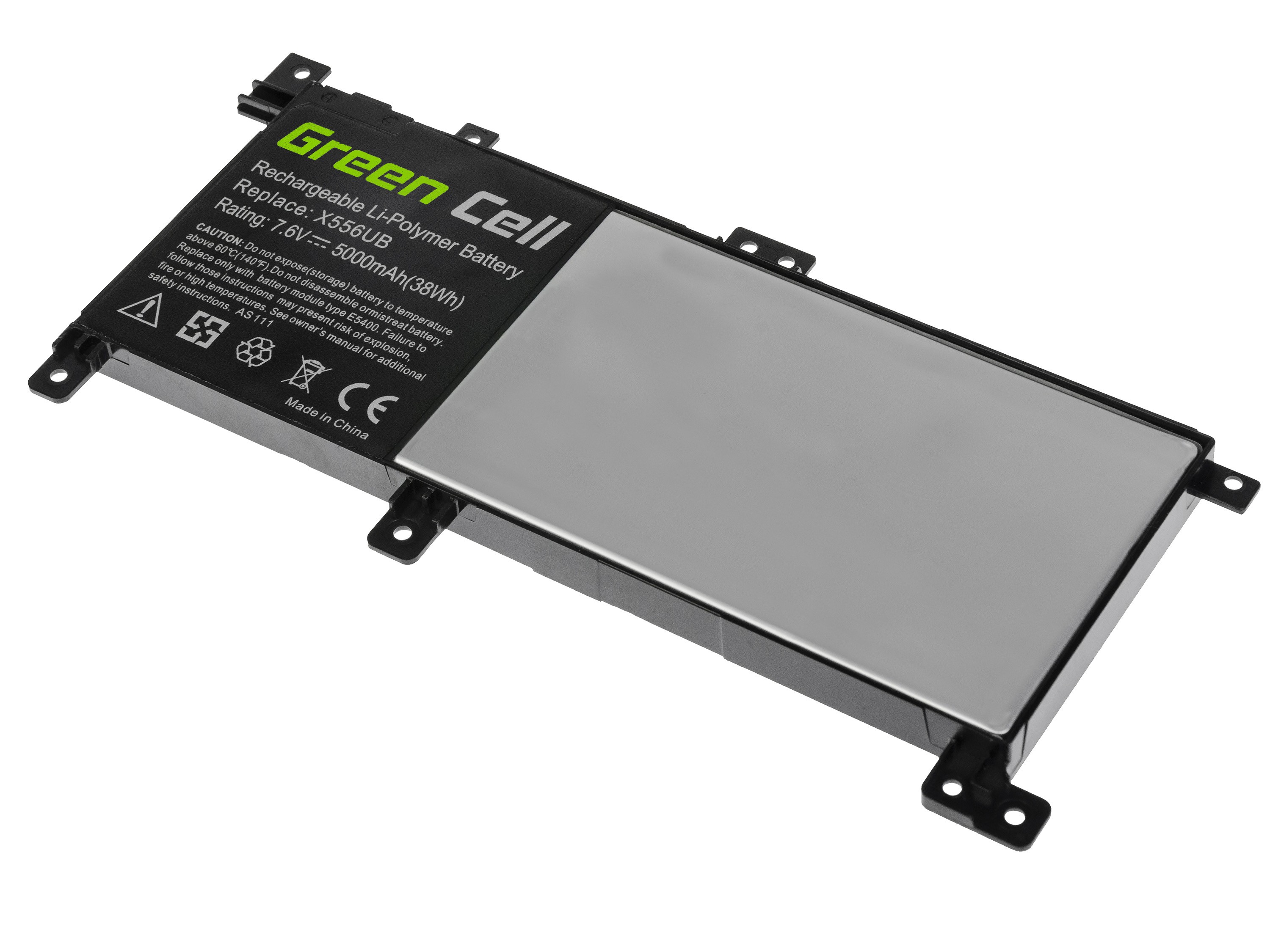 Green Cell laptop batteri till Asus X556U / 7,6V 4100mAh