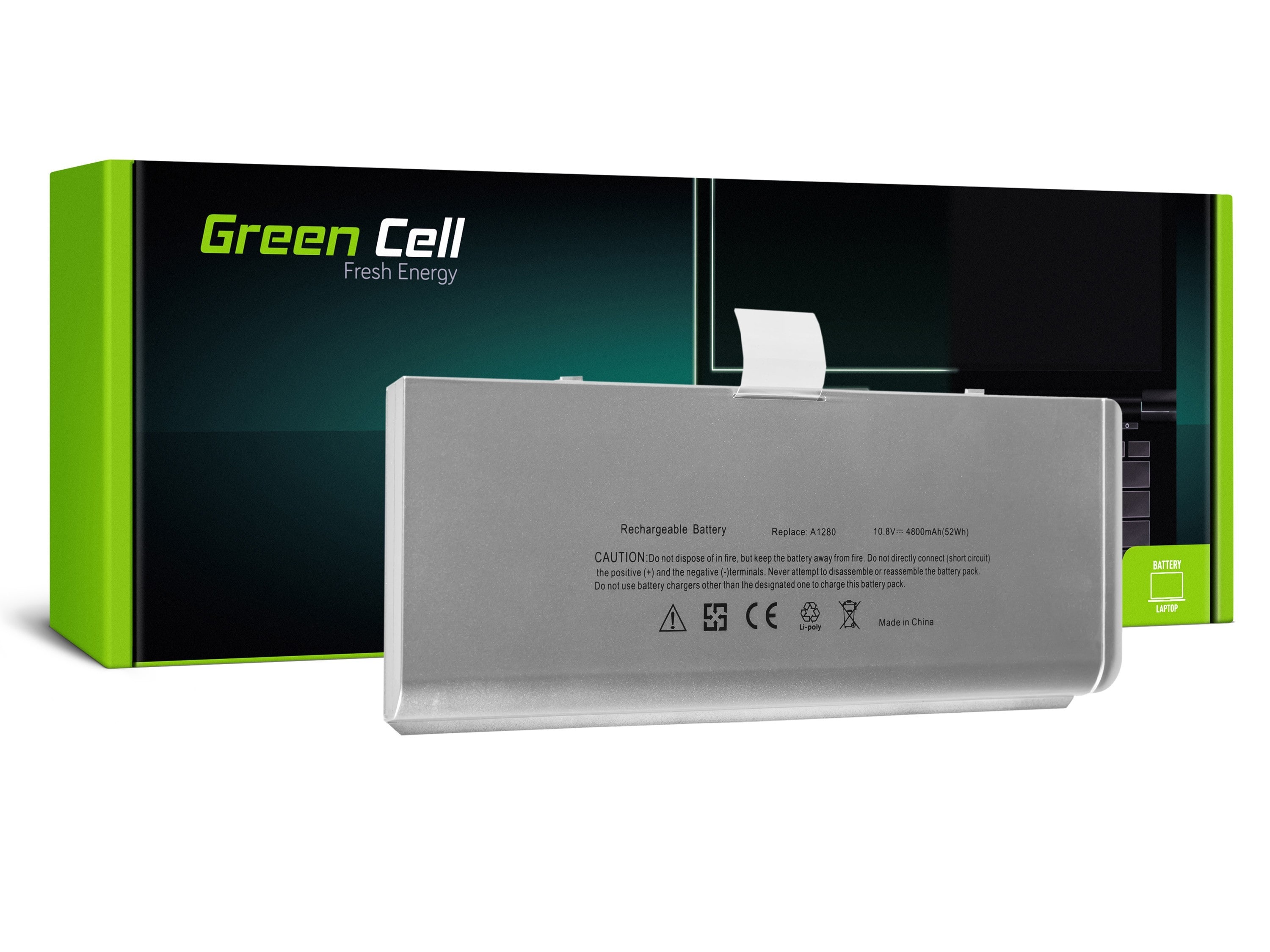 Green Cell laptop batteri till Apple Macbook 13 A1280 Aluminum Unibody