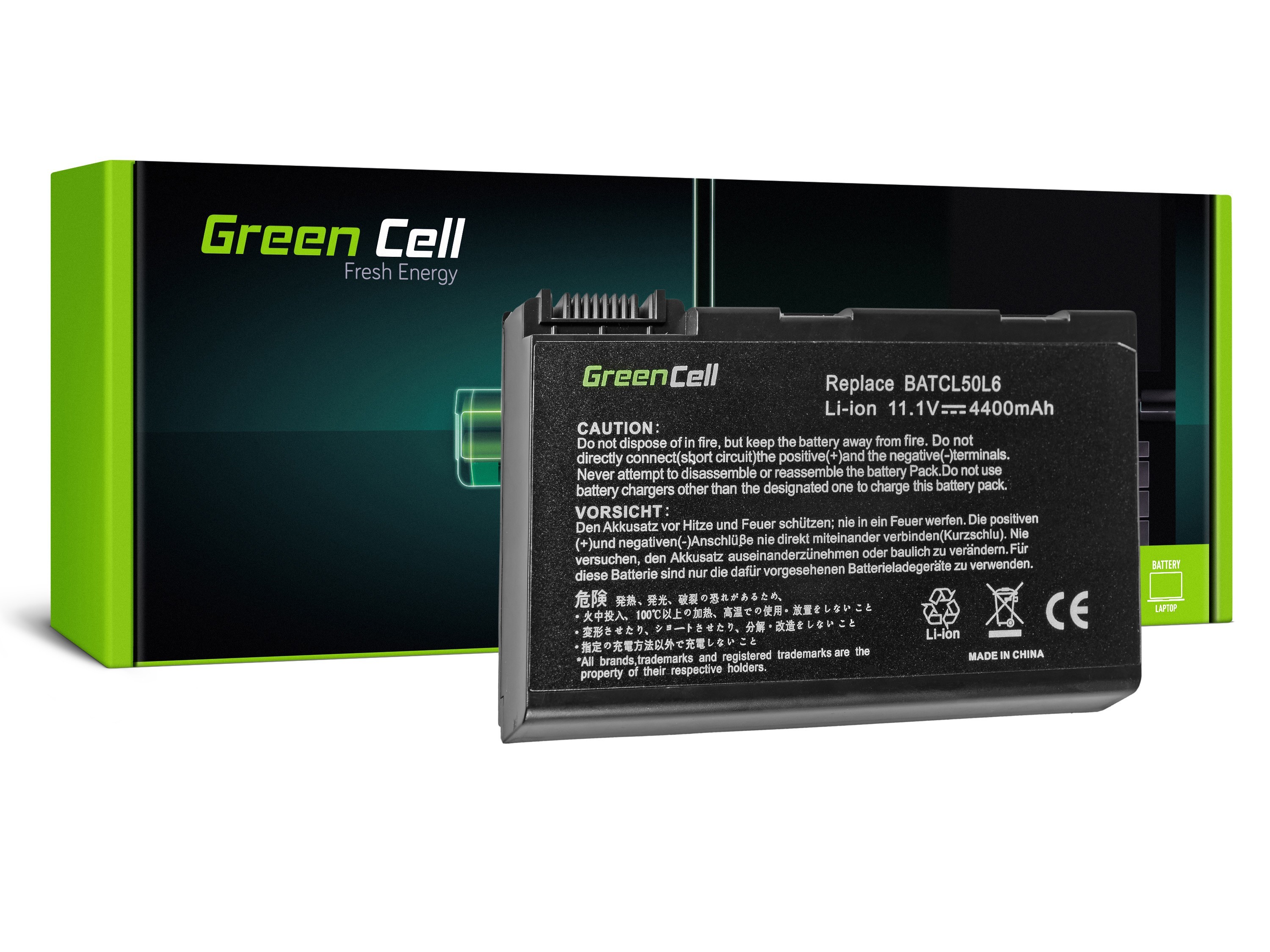 Green Cell laptop batteri till Acer Aspire 3100 3690 5110 5630