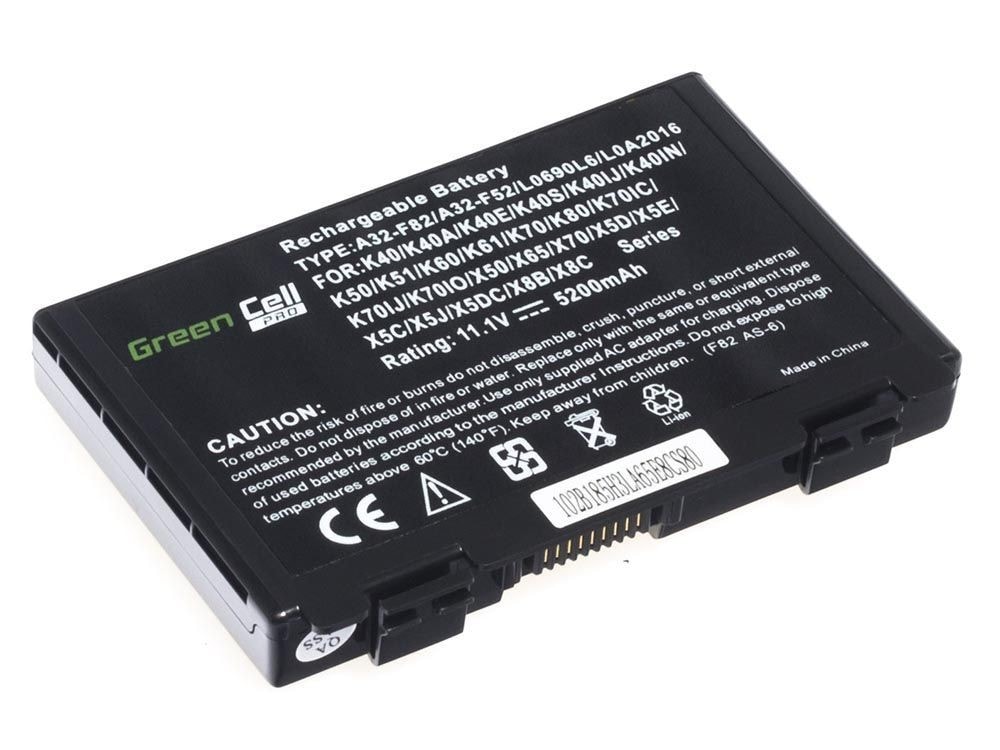 Green Cell PRO laptop batteri till Asus A32-F82 K40 K50 K60 K70