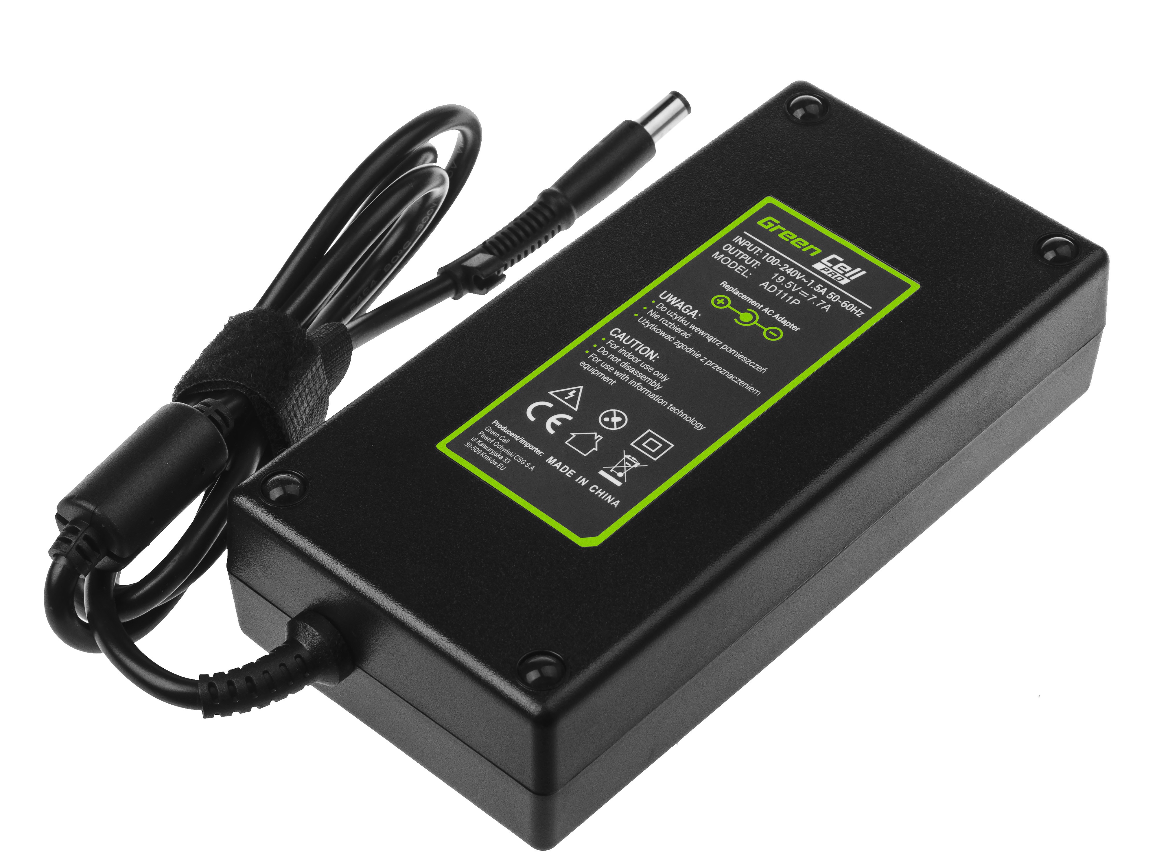 Green Cell PRO laddare / AC Adapter till HP EliteBook 8530p 8530w-19.5V 7.7A 1