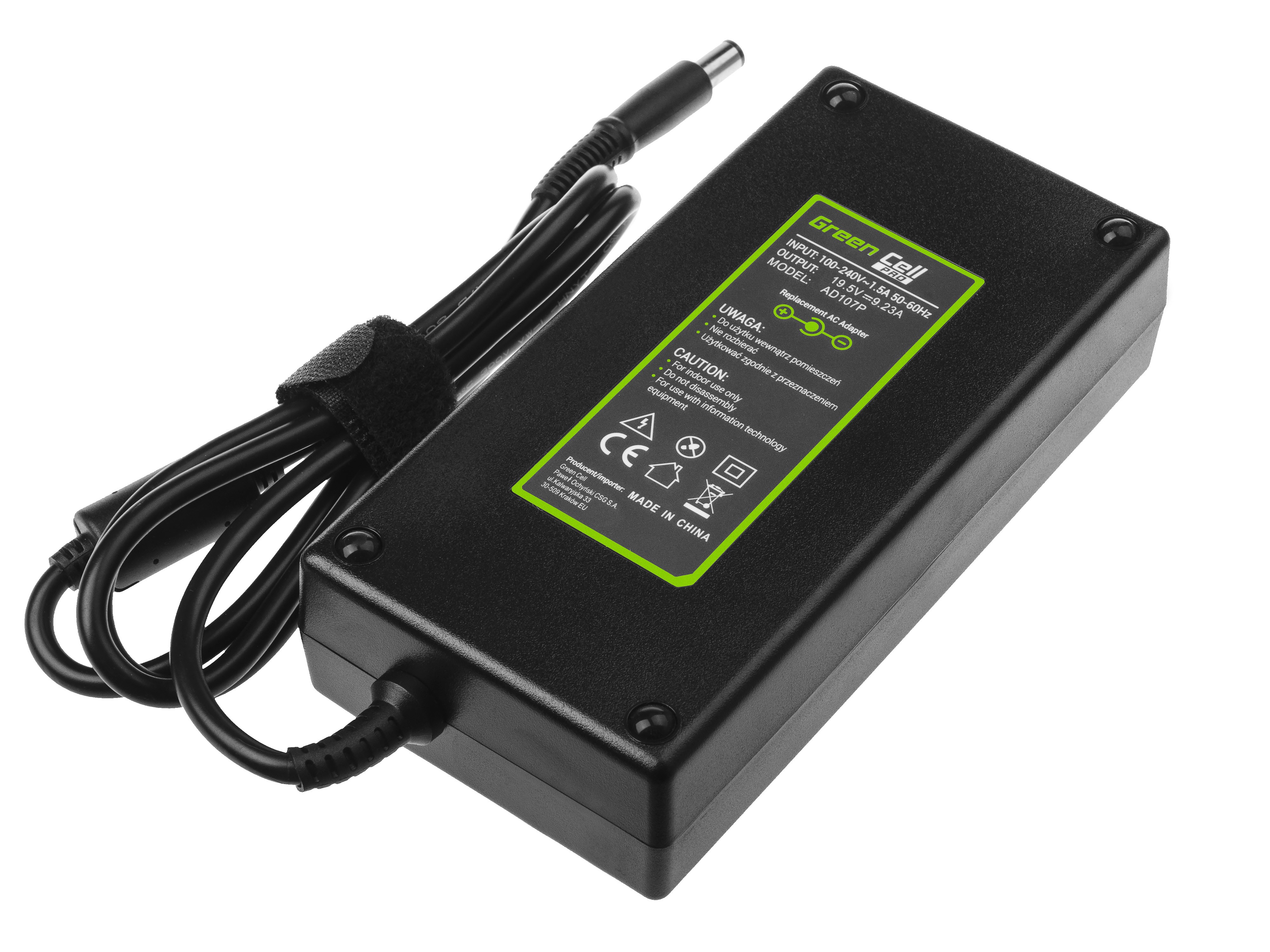 Green Cell PRO laddare / AC Adapter till Dell Latitude E5510 -19.5V 9.23A 180W
