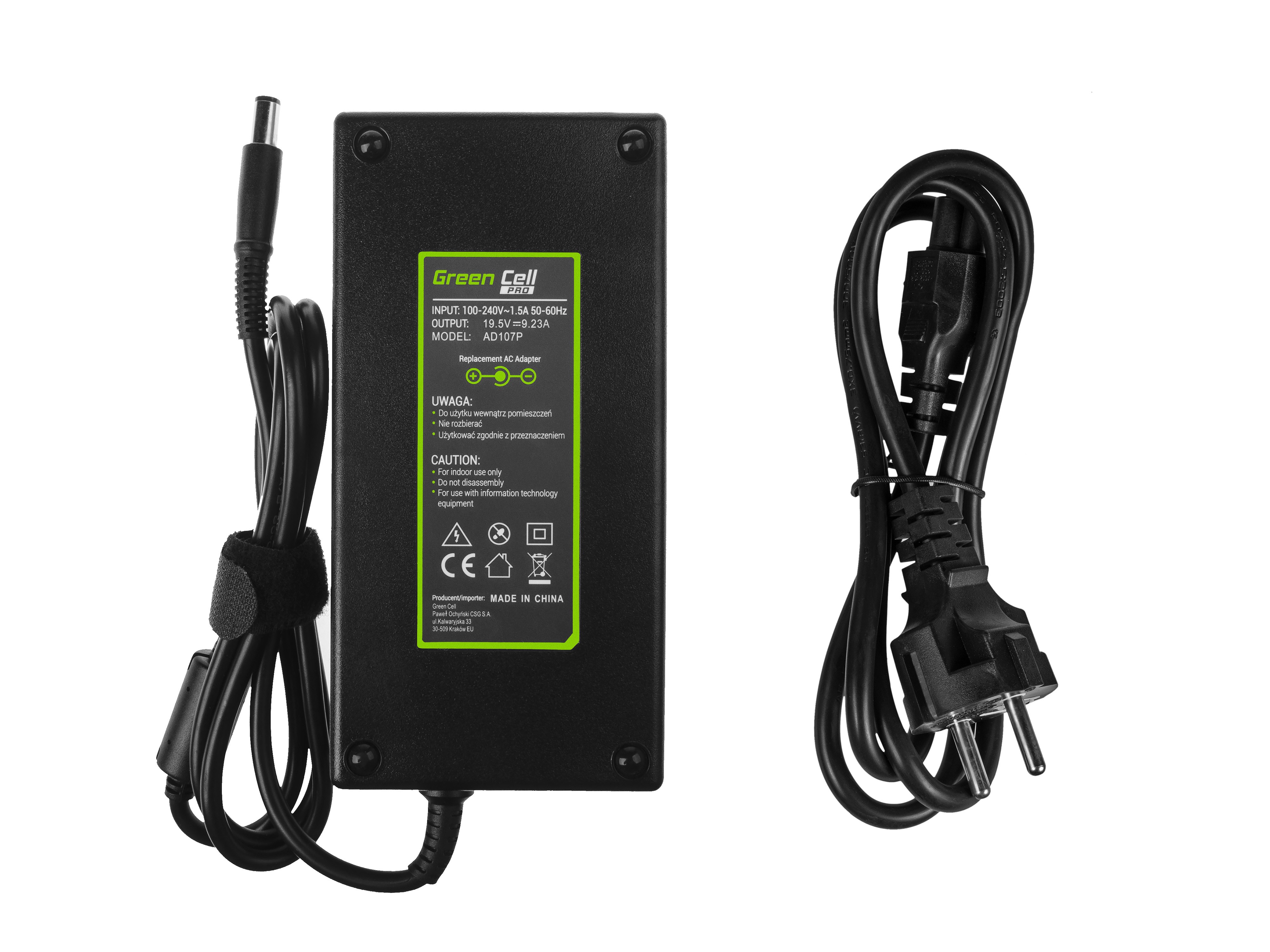 Green Cell PRO laddare / AC Adapter till Dell Latitude E5510 -19.5V 9.23A 180W