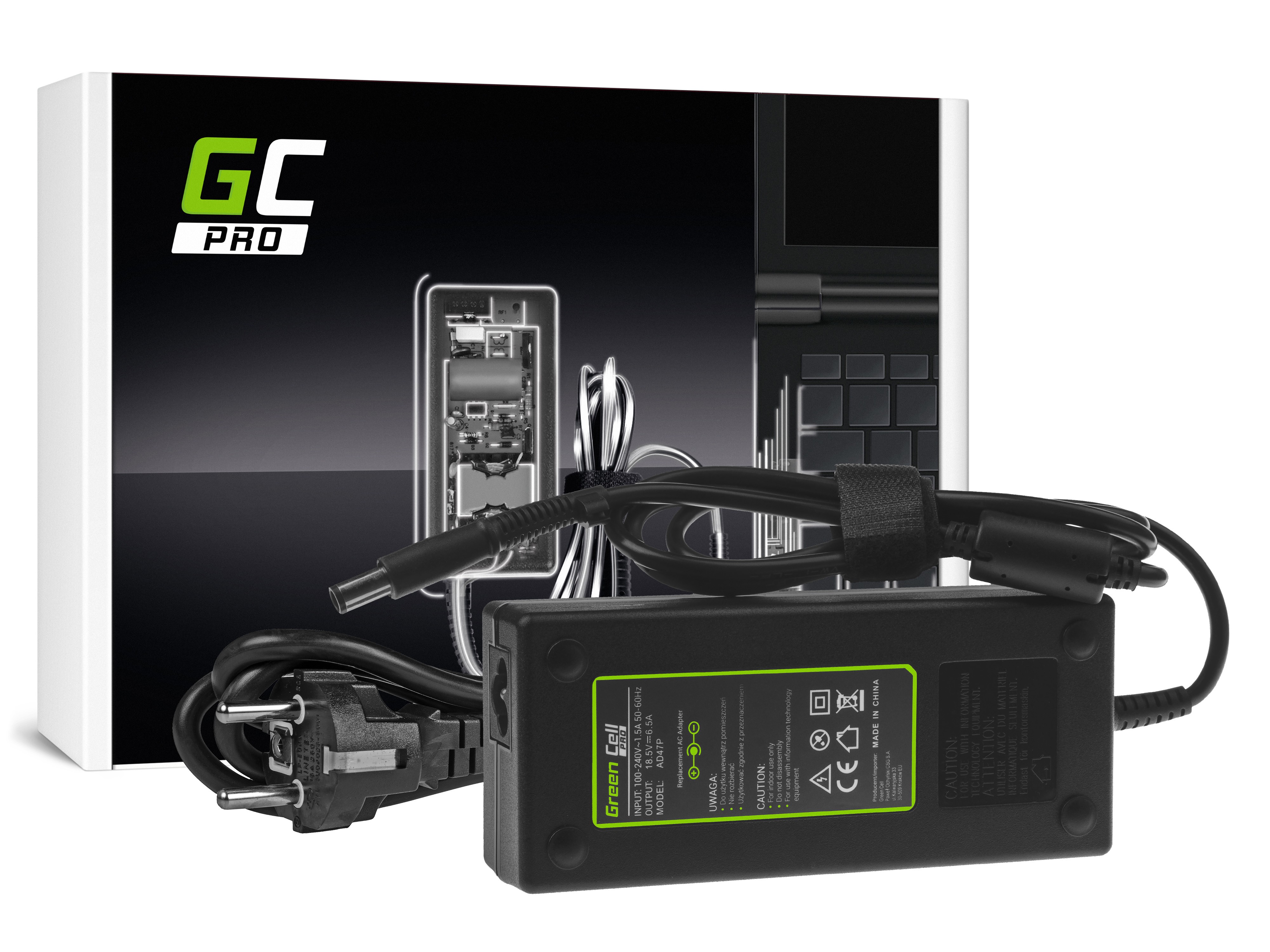 Green Cell PRO laddare / AC Adapter till HP Compaq 6710b 6730b -18.5V 6.5A 120W