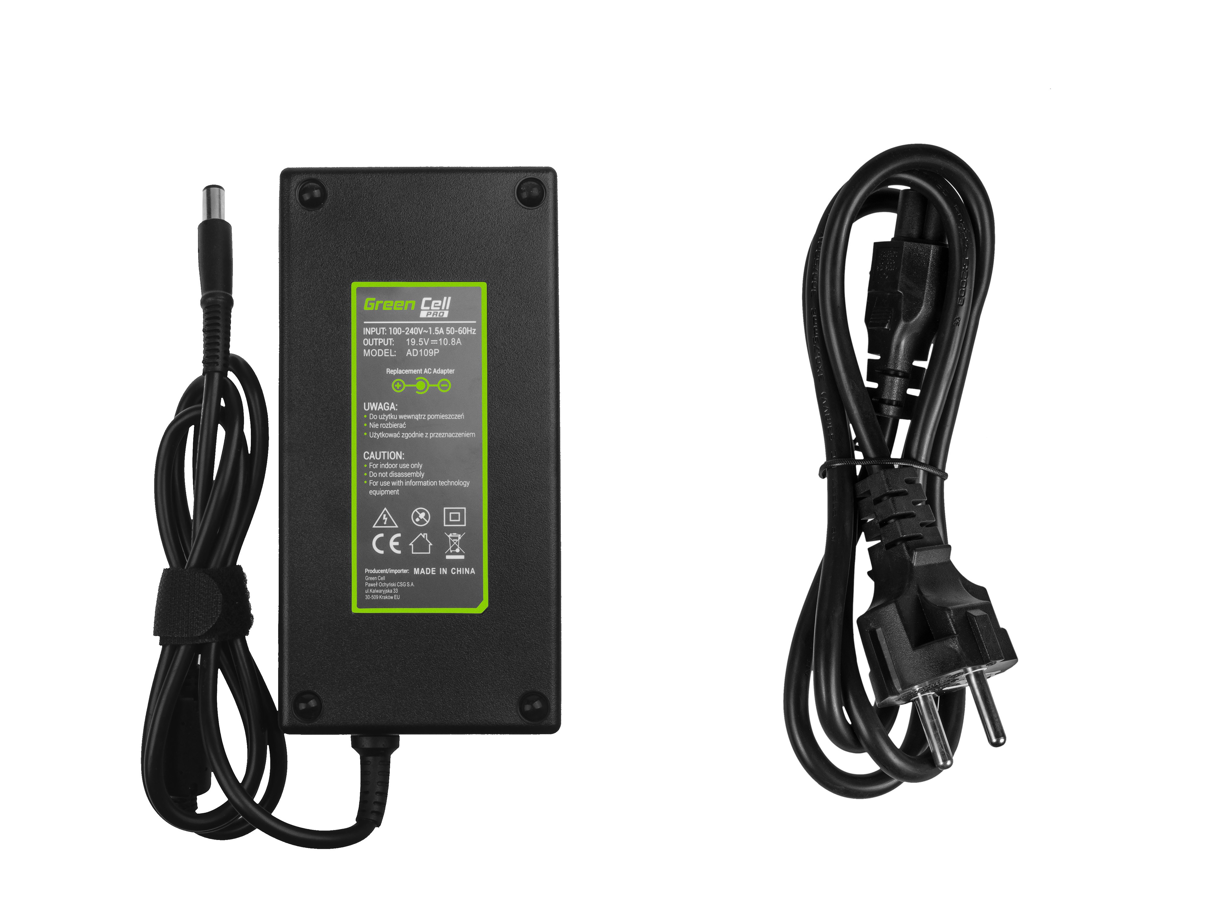 Green Cell PRO laddare / AC Adapter till Dell Precision M4700-19.5V 10.8A 210W