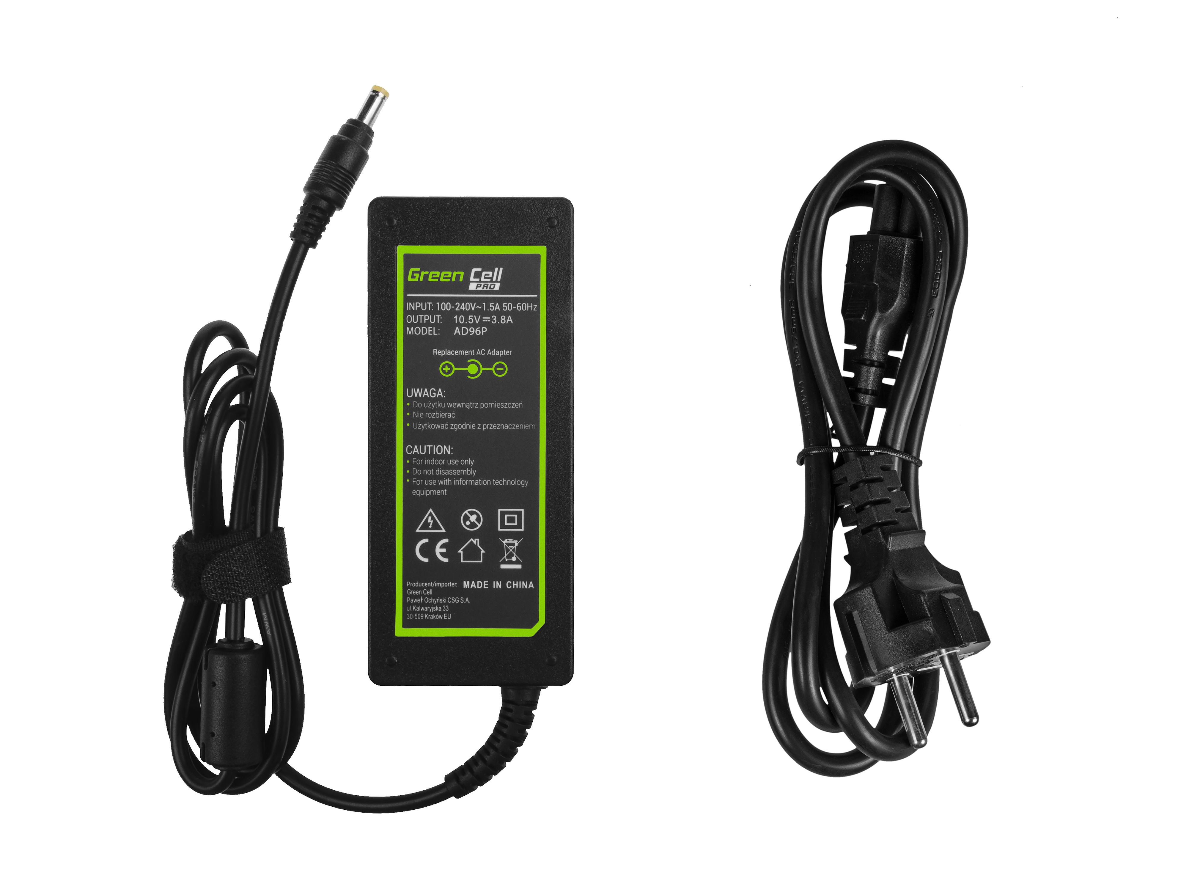 Green Cell PRO laddare / AC Adapter till Sony Vaio S13 SVS13 Pro 11 -10.5V 3.8A 40W