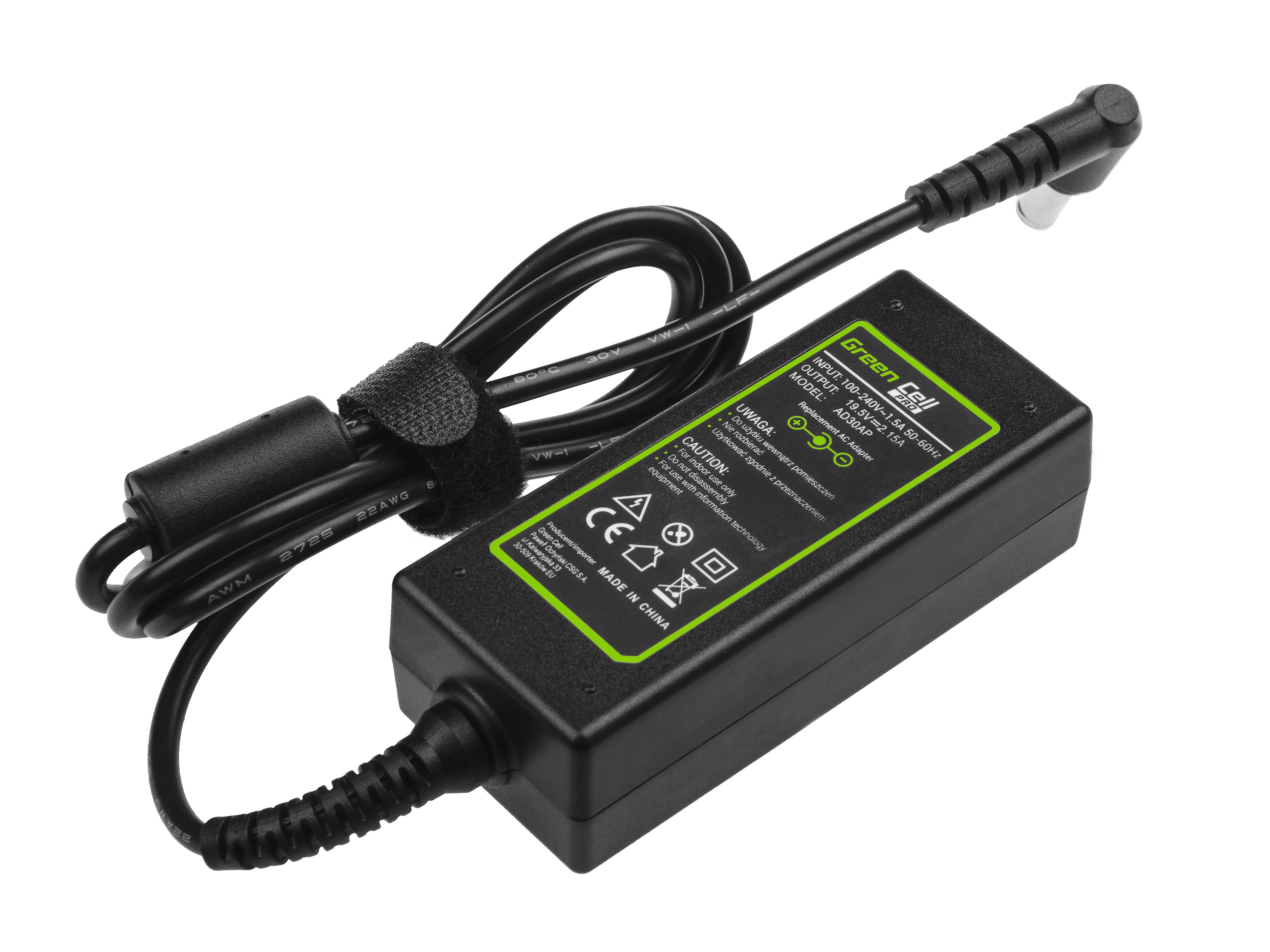 Green Cell PRO laddare / AC Adapter till Sony Vaio W11 W12 -19.5V 2.15A 40W