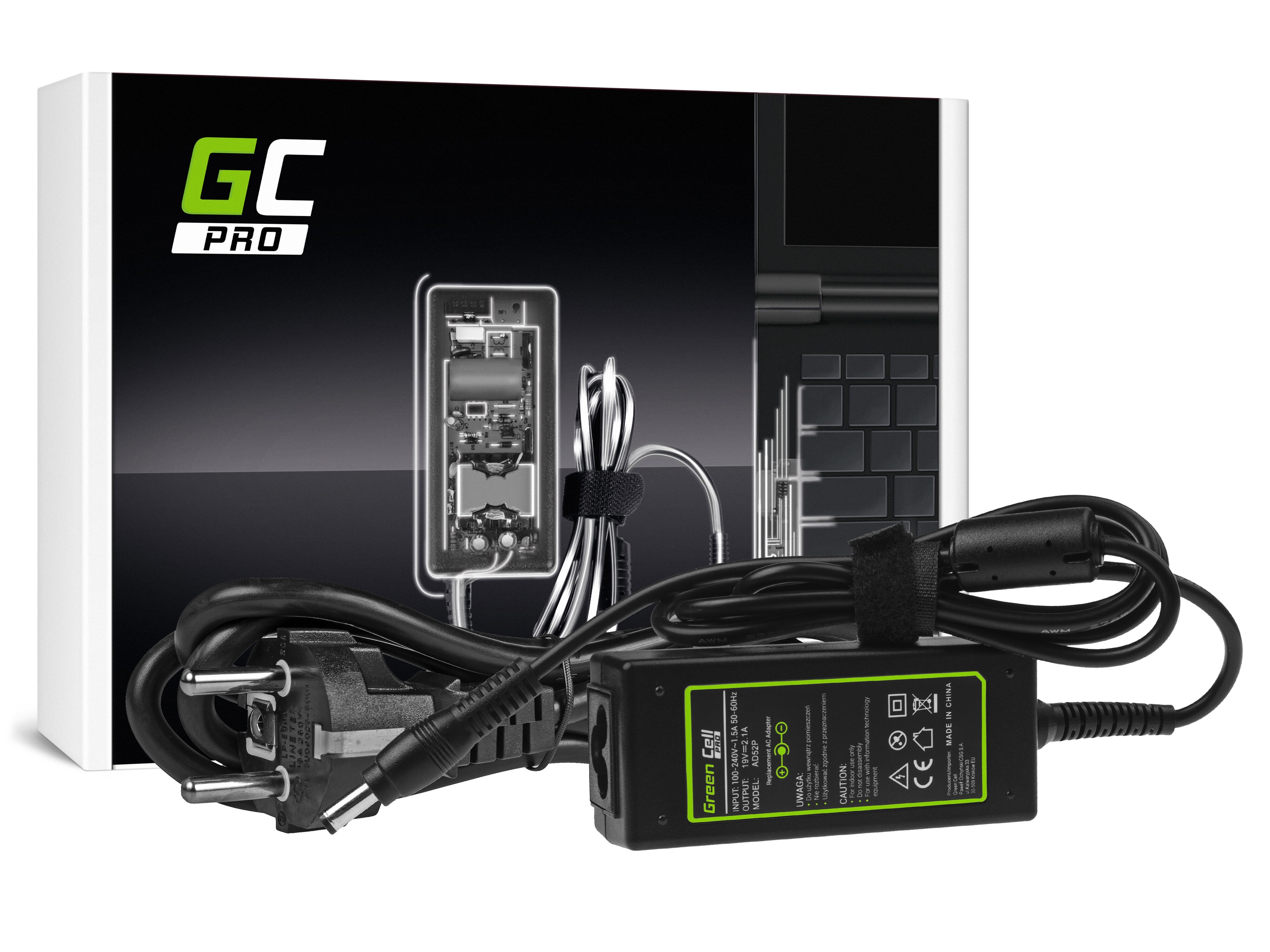 Green Cell PRO laddare / AC Adapter till MSI Wind U90 U100 U110 -19V 2.1A 40W