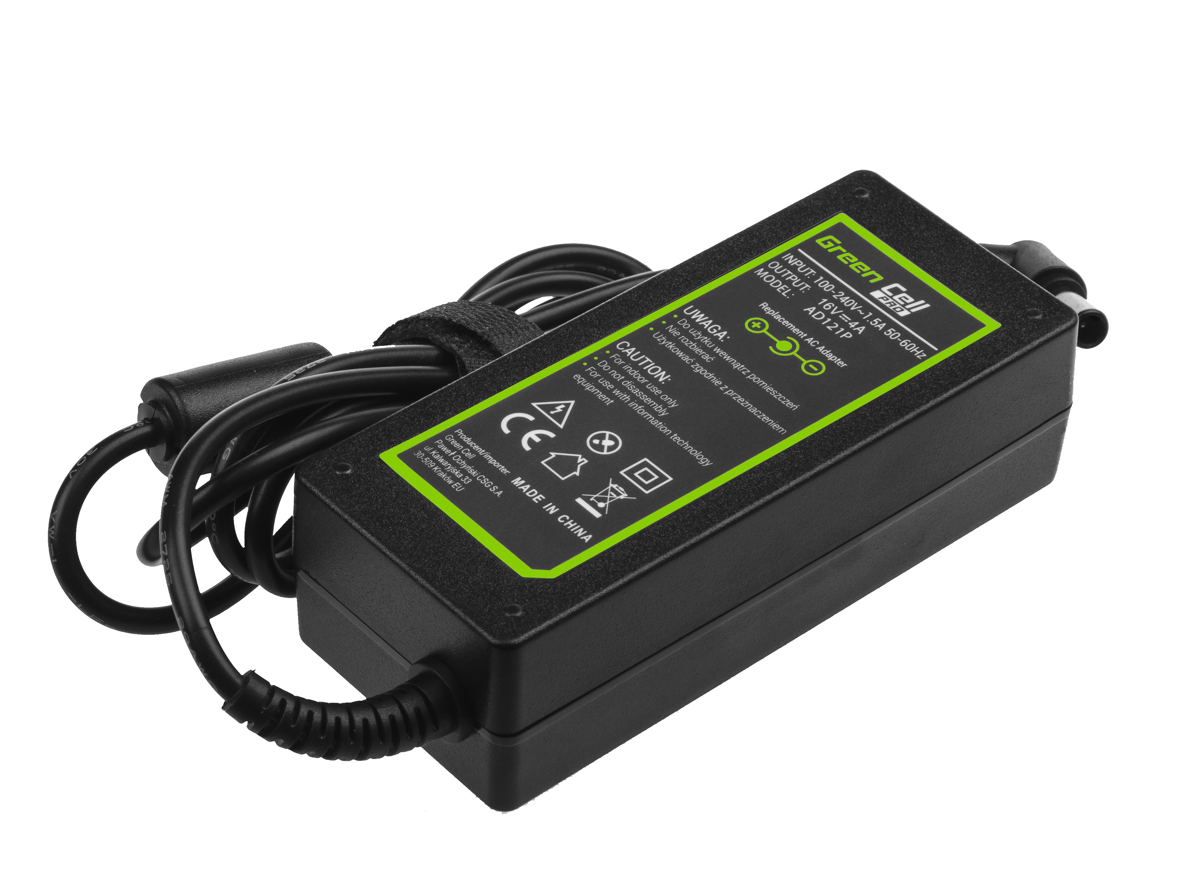 Green Cell PRO laddare / AC Adapter till Sony Vaio PCG-R505 -16V 4A 64W