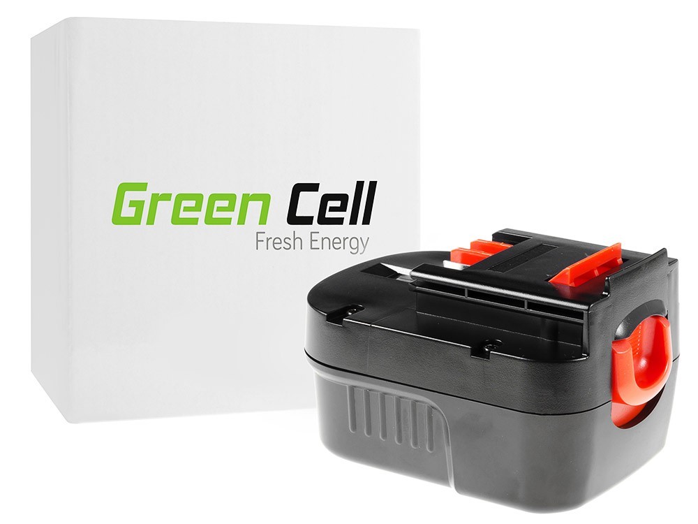 Green Cell verktygsbatteri till Black&Decker A12 A1712 HPB12 12V 3Ah