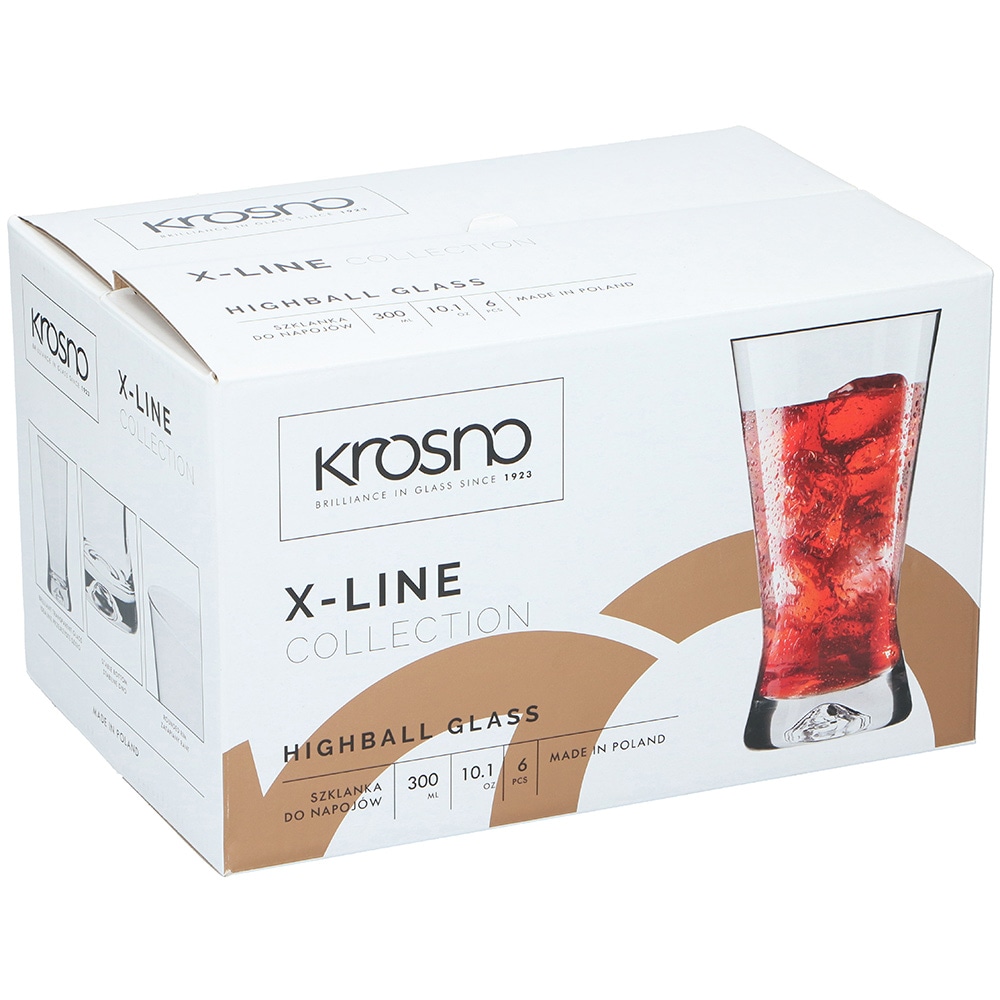 Krosno X-line Glas 300ml 6-pack