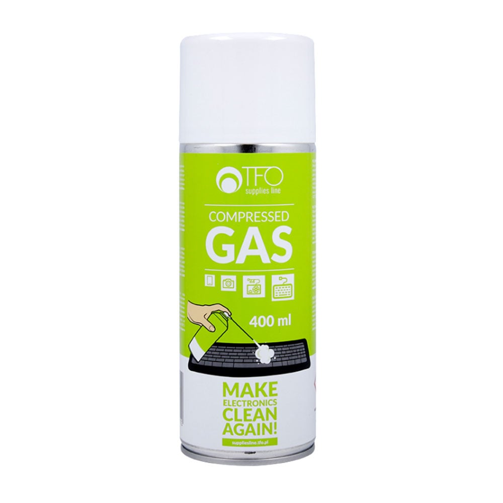 Tryckluftsgas i sprayburk för rengöring av elektronik