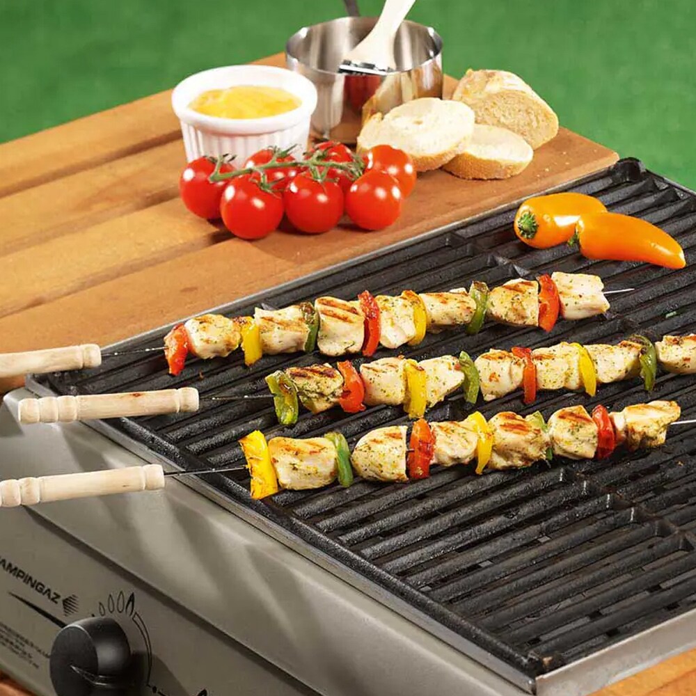 Grillspett 38cm med trähandtag