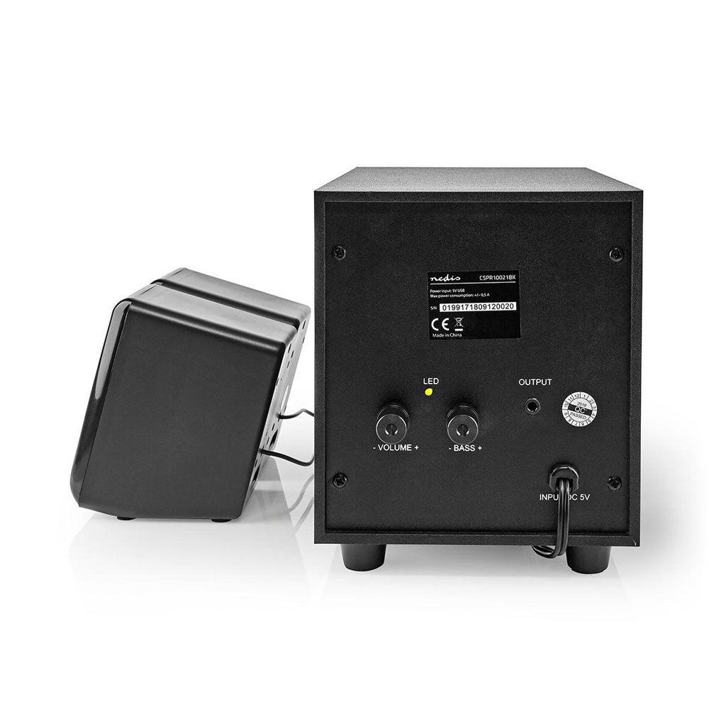 PC-högtalare 2.1 / datorhögtalare med subwoofer / USB-högtalare / högtalarsystem 33 W