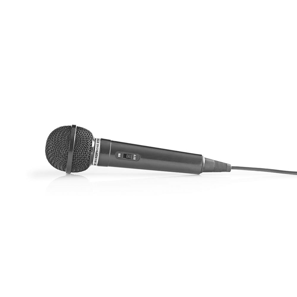 Trådad dynamisk mikrofon med 6,35 mm kabel – 600 Ohm, 80 Hz–12 kHz