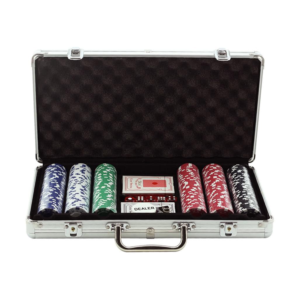 Pokerset 300 Chip med väska i Aluminium