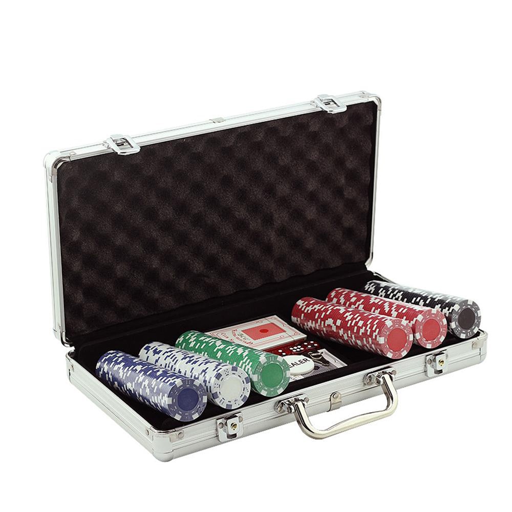 Pokerset 300 Chip med väska i Aluminium