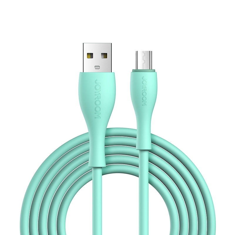 2.4A USB till Micro-USB - 2m, grön