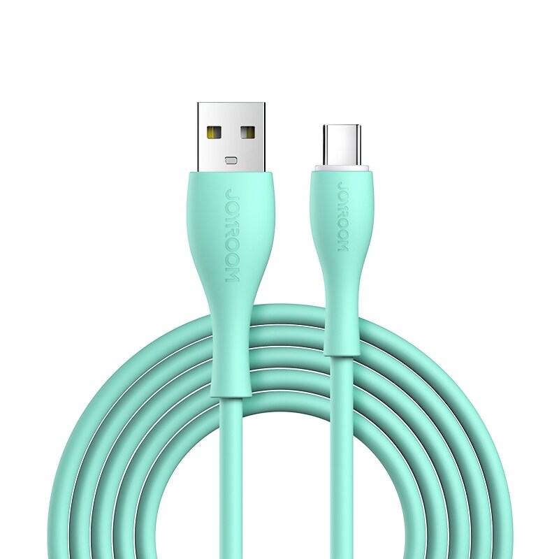 3A USB till USB-C - 2m, grön