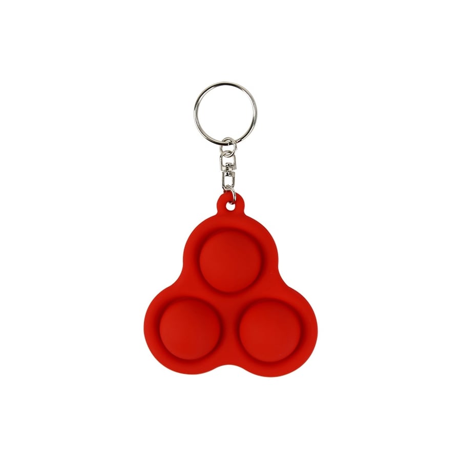 Simple Dimple Nyckelring - Röd med 3 Dimples