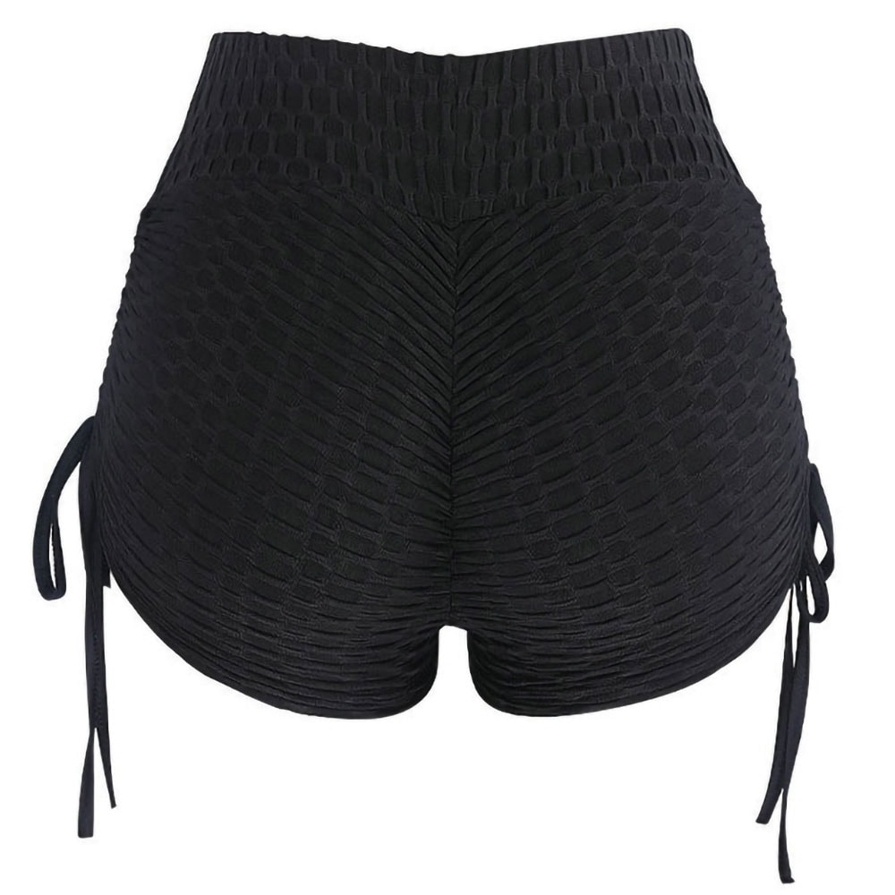 Scrunch Shorts Yogatights Medium- Svart "Butt Lifting"