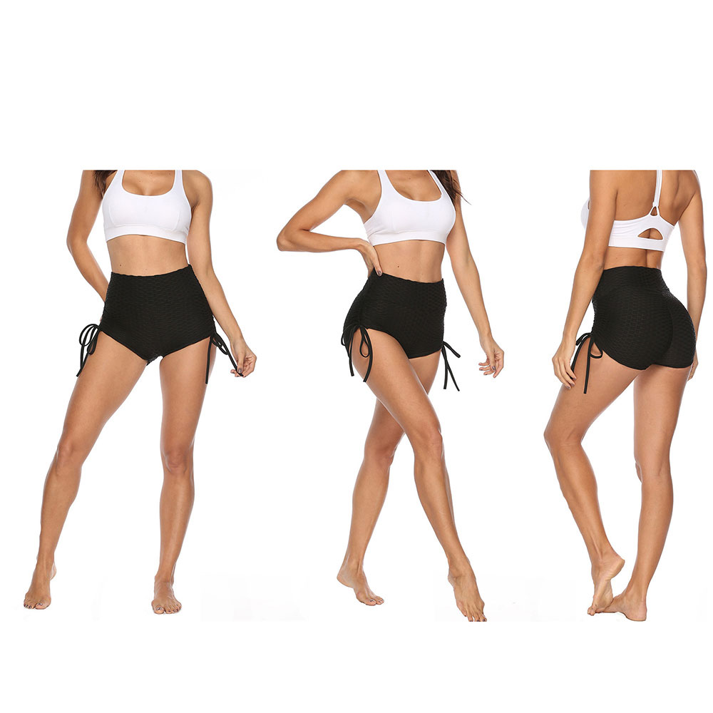 Scrunch Shorts Yogatights Medium- Svart "Butt Lifting"