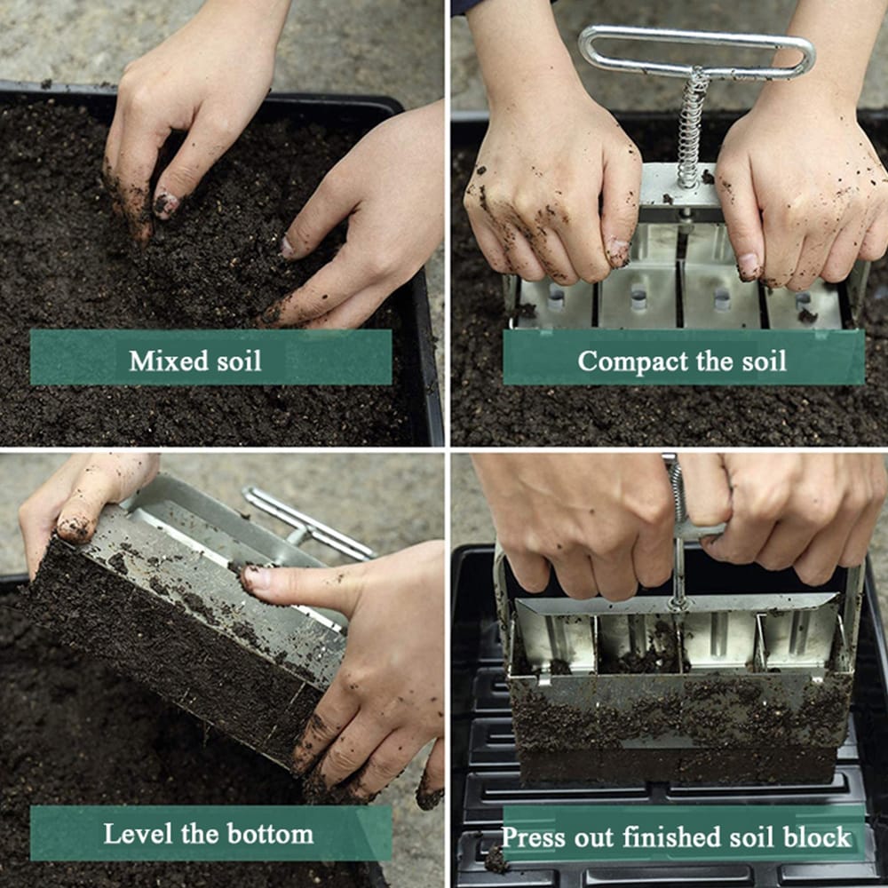 Soilblocker / Jordpress för plantering
