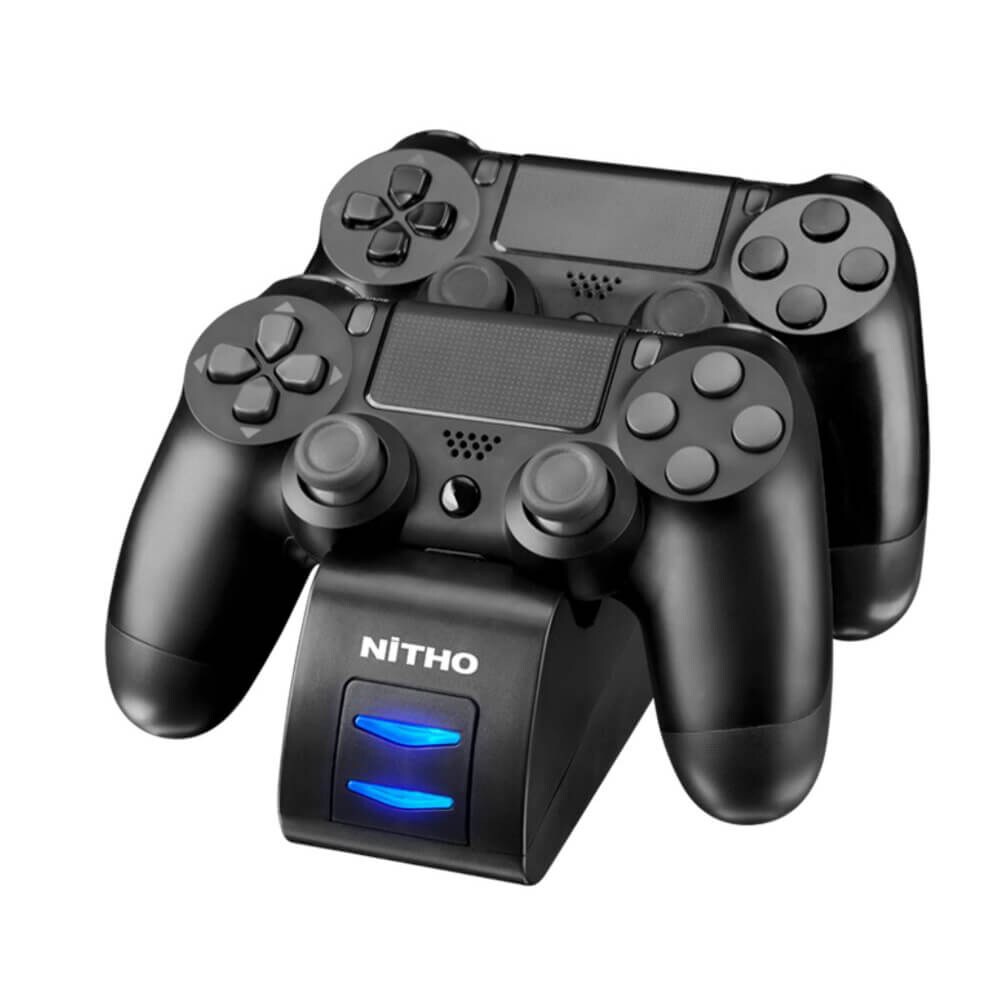 NITHO Dual Laddare för PS4 Handkontroll